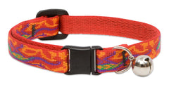 Collar LupinePet Originals Gecko para gato de 0,5 pulgadas, cómodo y ajustable.