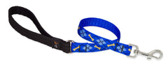 LupinePet Originals Dapper Dog: correa de tráfico de 2 pies con asa acolchada para mayor comodidad