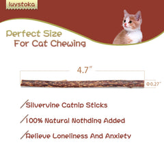 Detalle de palito Luystoka matatabi de madera para gatos