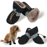 LUZGAT botas nieve para perro tamaño pequeño mantienen las patitas cálidas.