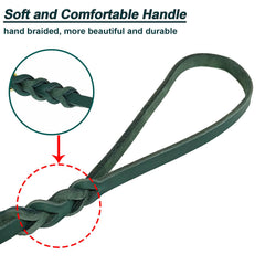 LWBMG correa de cuero 6ft, longitud ideal para entrenamiento.