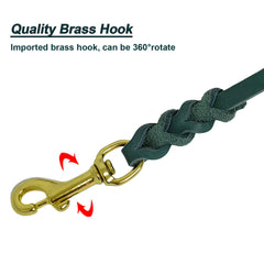 Correa de cuero LWBMG para perros pequeños, ideal para paseos.