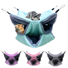 Lyart hamaca 3capas para mascota pequeña, descanso cómodo y seguro.