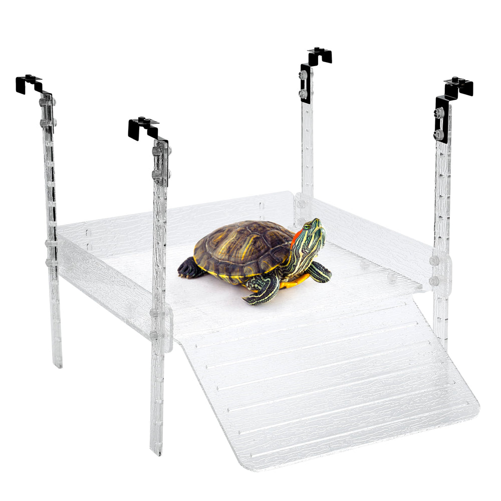 Plataforma colgante para tortugas de LYL LEYOULAND facilita tomar el sol en acuarios grandes
