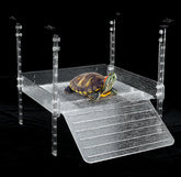 Plataforma LYL LEYOULAND para tortugas tomando sol con agarre seguro