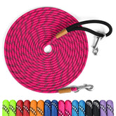 Lynxking cuerda de entrenamiento para perros 50 pies con mango acolchado, ideal para entrenamientos externos.