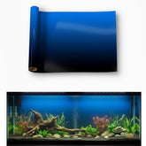 Fondo acuario LYYAB negro-azul degradado para un aspecto vibrante.