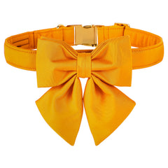 Collar para perro M MACA BATES mango amarillo, cómodo para paseos diarios.