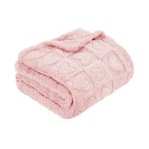 MACEVIA manta peluche para perros 40x60 rosa claro, confort suave para siestas.