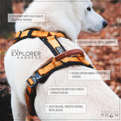 MADE TO ROAM arnés Explorer: confort gracias al forro de neopreno.