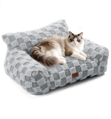 Cama Made4Pets para gatos de interior, vista frontal que destaca confort.