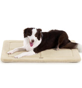 Made4Pets cama para jaula 35x23, superficie peluche beige para descanso cómodo.