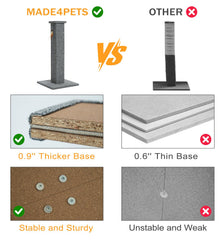 Made4Pets cobertura de alfombra gris suave y duradera para garras