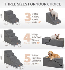 Made4Pets escalera para sofa, alta altura, acceso seguro