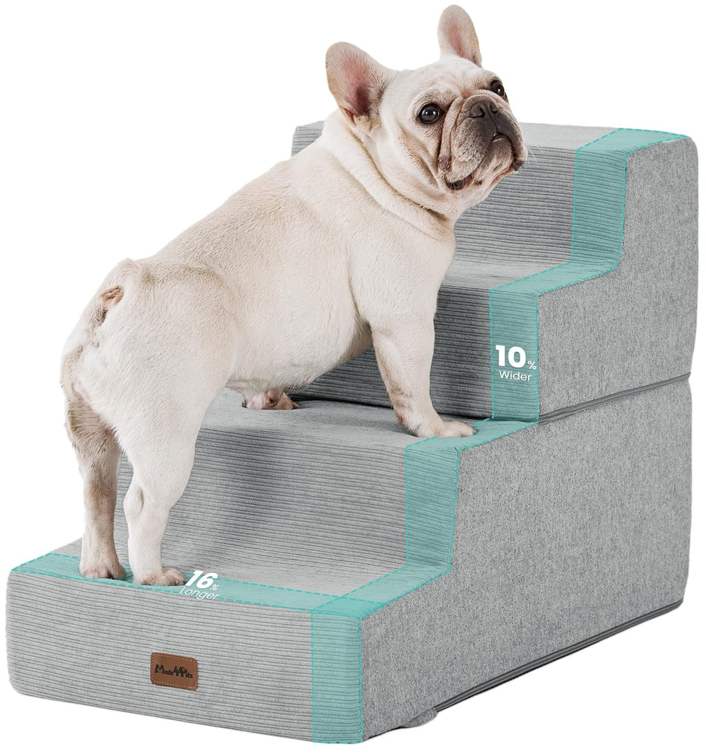 Made4Pets escalones para cama de 4 pasos facilitan subir sin esfuerzo.