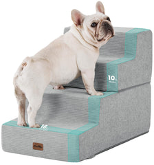 Made4Pets escalones para cama de 4 pasos facilitan subir sin esfuerzo.