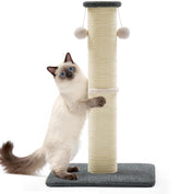 MADE 4 PETS poste rascador de 33 pulgadas con sisal natural para gatos activos.