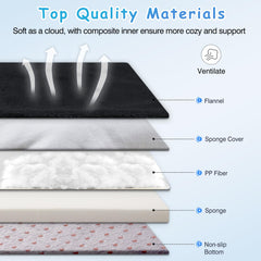 Magic Dog base-antideslizante mantiene la cama en su lugar para mayor seguridad.