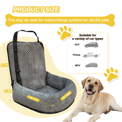 MagicFox asiento perro detalle tejido suave ofrece calidez y confort.
