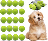Magicorange bola de tenis amarilla para perros, ideal para juego interactivo al aire libre.