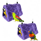 Magnoloran nido para aves morado: refugio cálido para descansar.