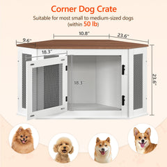 La caseta MAHANCRIS para perros estilo vintage añade carácter a cualquier sala.