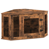 Mahancris jaula-perro esquina-mueble, ideal para aprovechar rincones.