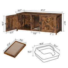 MAHANCRIS mueble para gato con usos dobles, sirve como mesa o estante