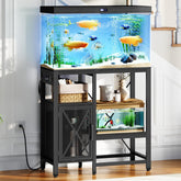 MAHANCRIS soporte acuario 20-37 galones con enchufes para iluminación y filtración