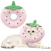 Maiiu collar cono blando strawberry, collar suave para gatos tras cirugía
