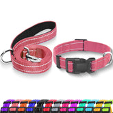 Collar Maiiu reflectante para perro con hebilla de seguridad, ideal para paseos nocturnos.