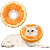 Maiiu Soft Cat Cone Collar en naranja mediano, material suave para comodidad del gato