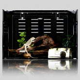 maiyuolg tanque reptiles 5-lados bloquea luz directa para la comodidad de geckos