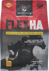 Majesty's Flex HA Wafers empaque compacto para dosificar en caballos activos
