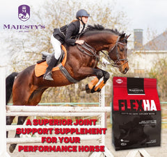 Majesty's Flex HA Wafers etiqueta nutricional visible para consulta rápida