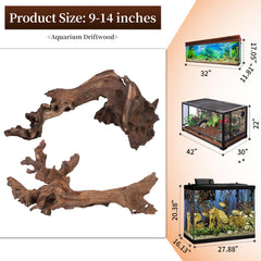 majoywoo driftwood, textura de madera para acuario, aporta estilo orgánico.