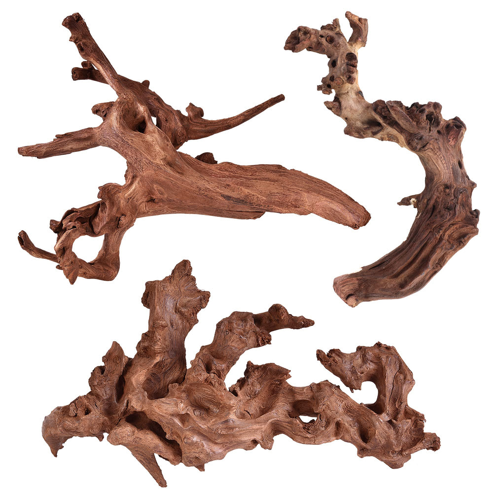 Majoywoo madera de deriva natural, ramas 6-10 pulgadas, aporta belleza natural al acuario.