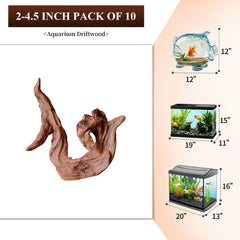 majoywoo madera flotante natural para acuario, ramas versátiles que inspiran entornos naturales.