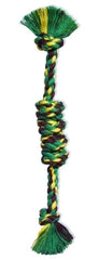Mammoth Flossy Mordiscos Monkey Fist Bar grande en colores multicolor, ideal para juego y limpieza dental suave.