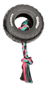 Mammoth TireBiter Originals: caucho natural y cuerda para masticación duradera y juego interactivo