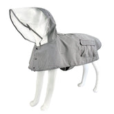 Capa impermeable de MAMORE para perro, vista frontal, protege de la lluvia.