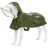 Mamore chubasquero para perro, vista frontal, protección contra lluvia y comodidad.