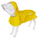 Mamore impermeable para perro, capa de lluvia amarilla que protege contra viento y agua.