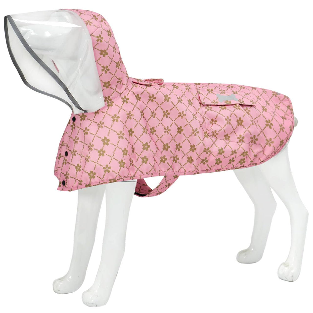 Mamore poncho de lluvia para perro con capucha ajustable, ideal para días mojados