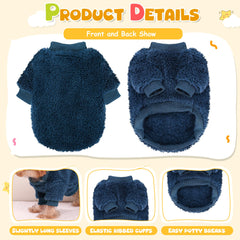 suéter-perro XXS mangas largas, protege contra el frío