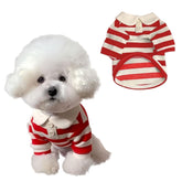 MANON ROSA camisita polo para perro en rojo veraniego, ideal para paseos y fotos.
