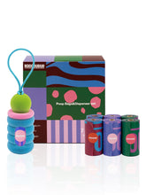 Maogoublue dispensador con diseño de torta para mascotas, ideal para paseos.