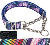 MAOWUWUJOZ collar martingale con cadena de acero para control suave y visible.