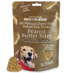 Marcy's Pet Kitchen galletas para perros con mantequilla de cacahuate crujientes, snack sabroso.