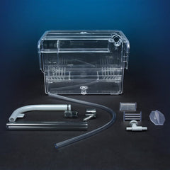 Marina Fluval Multi-Chamber, primer plano de aclimatación sin perturbar el acuario.